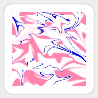 y2k Retro Pink Swirl Cloud Pattern Sticker